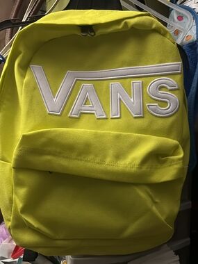 Vans Kids Neon Yellow Logo Backpack